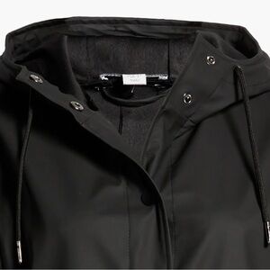 Topshop Black Outer Shell Raincoat -Jacket
